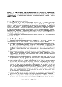 Leggi il testo definitivo dello schema della Convenzione