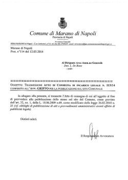doc20140312160454 - Sito istituzionale della Citt&agrave; di Marano di