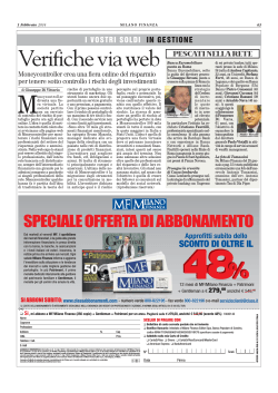 01/02/2014 Milano Finanza Verifiche via web