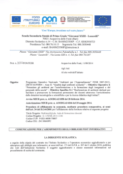 Comunicazione adempimento obblighi post informativi