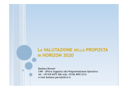 Il processo di valutazione della proposta