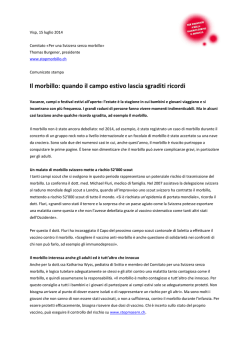 Il morbillo: quando il campo estivo lascia sgraditi ricordi