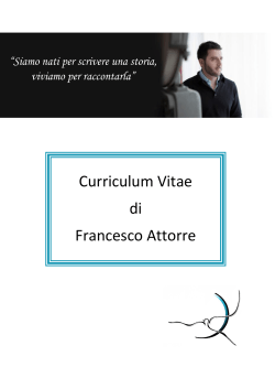 Curriculum Vitae di Francesco Attorre