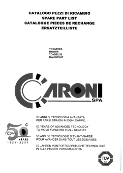 catalogo pezzi di ricambio spare part list catalogue