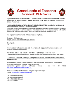 informativa completa - granducato toscana 4x4