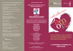 Il programma - Sito Istituzionale del Comune di Paderno Dugnano