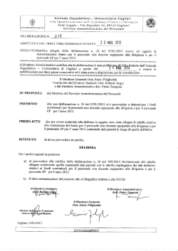 delibera di costituzione fondi equiparati alla dirigenza