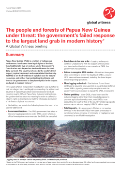Global Witness_PNG brief