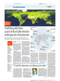 di Ettore Livini, la Repubblica 18/07/2014