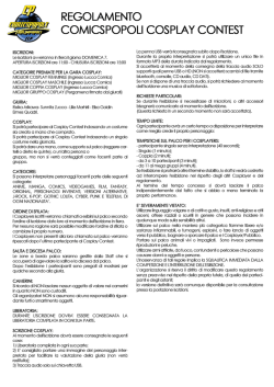 IISCRIZIONI: - Forlimpopoli Eventi