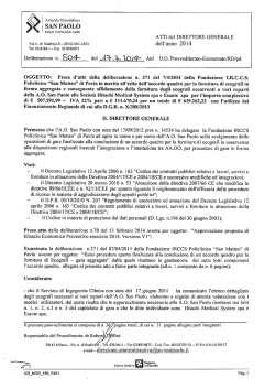 Delibera n. 504 del 17.07.2014 - Azienda Ospedaliera San Paolo