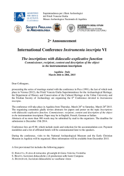 Instrumenta inscripta. 6th International Conference
