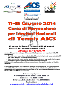 Istruttori di 1&deg; Grado FIT