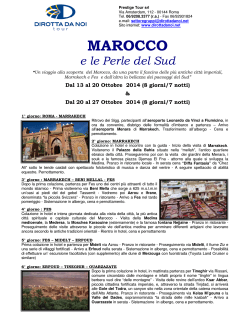 MAROCCO - Intercral Campania