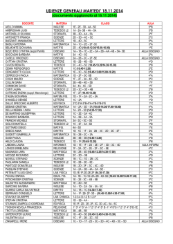 documento aggiornato al 15 novembre 2014