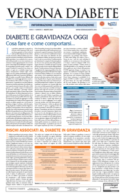 Diabete e graviDanza oggi - progetto Verona Diabete