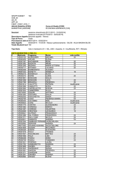 esiti esami marketing 5 feb 2014 (pdf, it, 55 KB, 2/7/14)