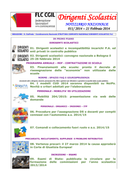 Dirigenti Scolastici - FLC CGIL Lombardia