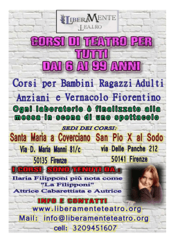 v. locandina allegata per info