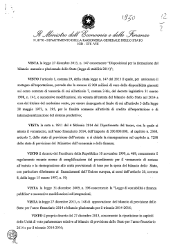 DMT n. 8770 del 14.02.2014 - Ragioneria Generale dello Stato