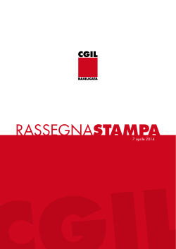 7_4_2014 - CGIL Basilicata