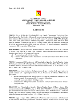 Autorizzazione n° 420/U.O.S5.9 del 25.03.2014