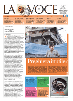 La Voce n.27 del 18 Luglio 2014