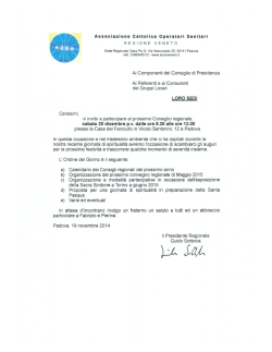 O.d.G. 20 dicembre 2014