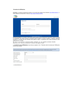 Guida alla procedura di affiliazione