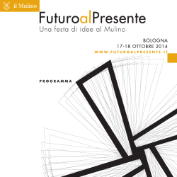 Il programma - Futuro al Presente