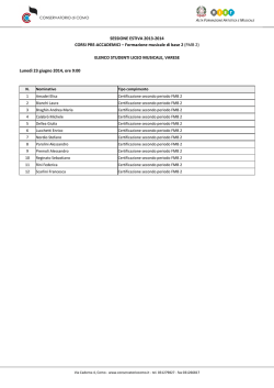 FMB 2 - Conservatorio di Como