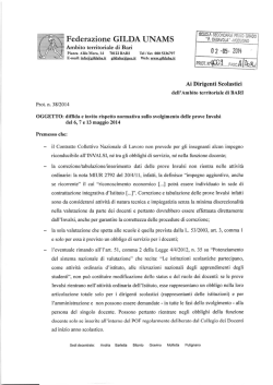 Diffida e invito rispetto normativa svolgimento prove invalsi