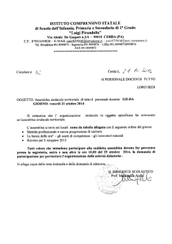 Circ. 32 Assemblea seindacale territoriale GILDA del 31-10-2014
