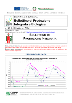Bollettino tecnico n. 33 del 08 ottobre 2014