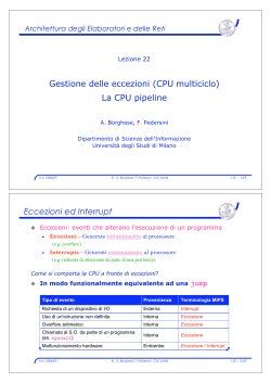L22 CPU Pipeline - Home - Università degli Studi di Milano