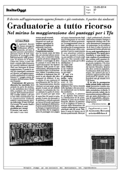 Graduatorie a tutto ricorso