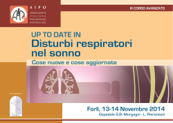 Disturbi respiratori nel sonno UP TO DATE IN Forl&igrave;, 13