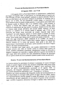 Comunicato stampa (pdf - 232.67 KB) - Comune di Pont-Saint