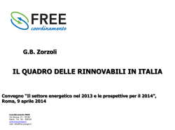 Il quadro delle rinnovabili in Italia - Free