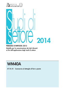 Istruzioni WM40A - Agenzia delle Entrate