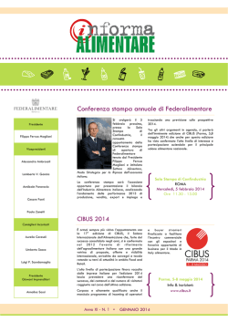 informalimentare n.1 / 2014