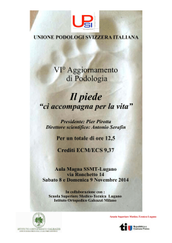 Flyer VI° Aggiornamento di Podologia PROVVISORIO.pub