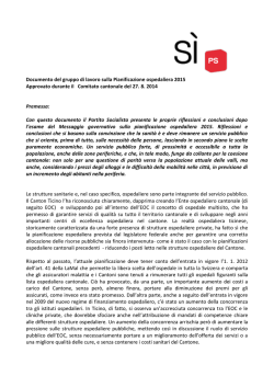 Documento del gruppo di lavoro sulla