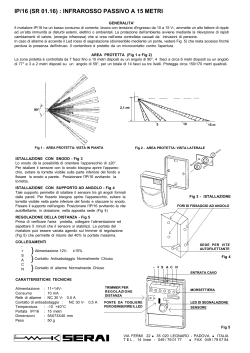 IP/16 (SR 01.16) : INFRAROSSO PASSIVO A 15 METRI