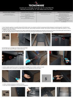 Istruzioni montaggio Rack Floor Pro