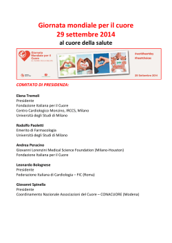 Comitato di Presidenza - Fondazione Italiana per il Cuore