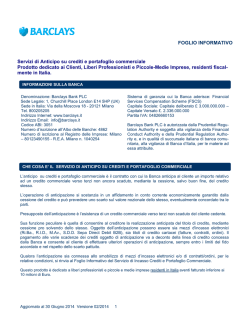 FI Servizi di Anticipo su crediti e portafoglio commerciale