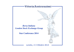 Presentazione Star Conference - Londra, 2-3 ottobre 2014