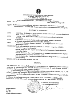 graduatoria definitiva personale docente