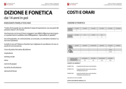 DIZIONE E FONETICA - Viagrande Studios